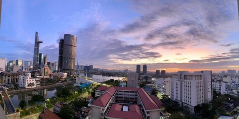 Ho Chi Minh Skyline at Sunrise