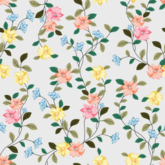 seamless flower with  design pattern on background