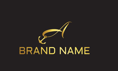 a Set Bundle of Anchor Ship Yacht Luxury Badge Vector Logo, Illustration Vintage Design of Water Transportation Concept © MohammadBashir