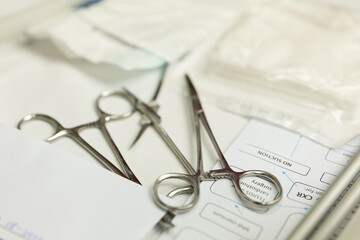 A Close-Up Look at Hospital Scissors