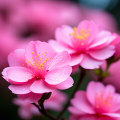 Fototapeta na wymiar selective-focus-of-beautiful-pink-colorful background