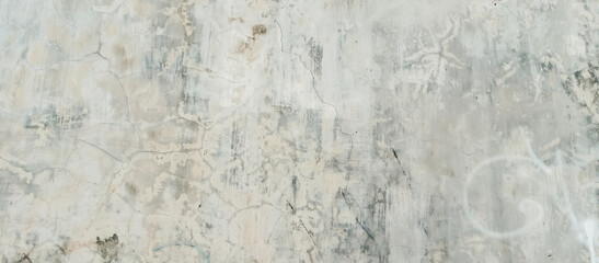 Old cement fence wall