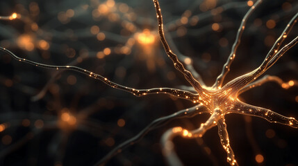 Close up for neural networks background.