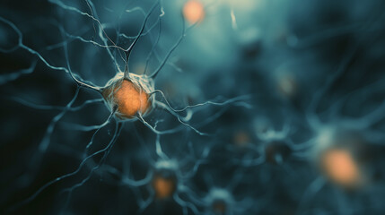 Close up for neural networks background.