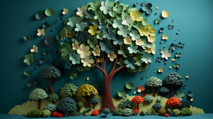 Naturally Vibrant: Captivating Sceneries in Serene Environments, generative AI