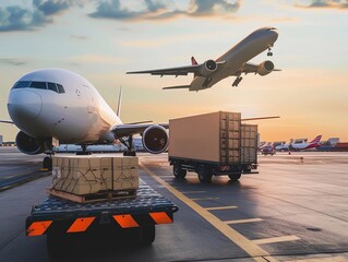 Cargo Transport at Dusk