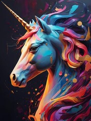 A gracefully majestic unicorn, known for its mythical presence and ethereal beauty.

