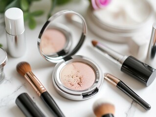 Assortment of Luxurious Makeup Products