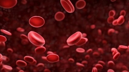 Abstract background with the movement of blood cells.