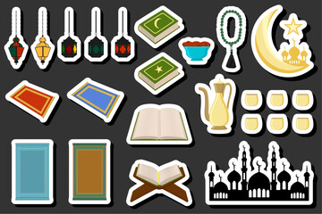 Beautiful illustration on theme of celebrating annual holiday Ramadan