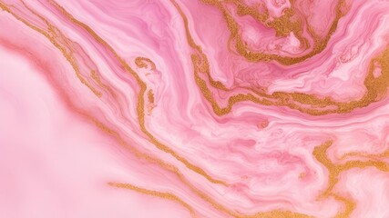 Abstract background of flowing pink liquid.