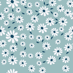 seamless flower with  design pattern on background