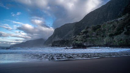 Madeira Island Portugal. Cliffs and ocean views around the island in the summer.