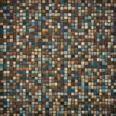 mosaic tile background  A mosaic tile background with a detailed and intricate texture and a variety of colors 