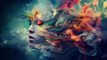 the person in the fire