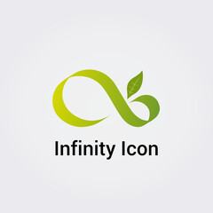 Icône Symbole Logo Infini Forme Huit Elément Vecteur Couleur pour Communication Société
