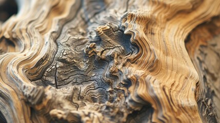 Detail of wood grain on a tree