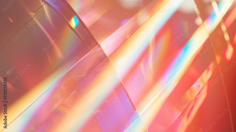 Poster refraction reflection of light gradient background
