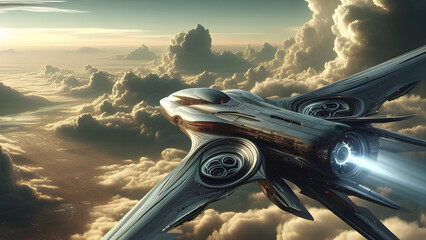 Futuristic Skyward Odyssey