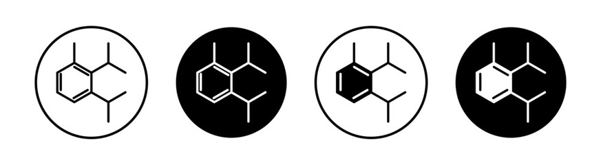 Phthalate free flat line icon set. Phthalate free Thin line illustration vector - obrazy, fototapety, plakaty