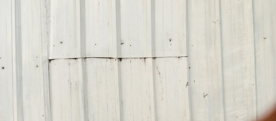 White paint zinc fence