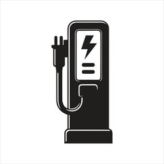 Charging station for electric car icon. Charging station icon. Electric fuel pump icon