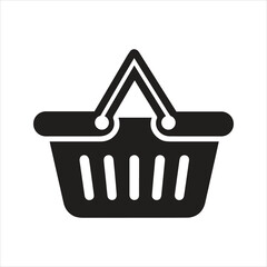 Shopping basket icon. Basket icon