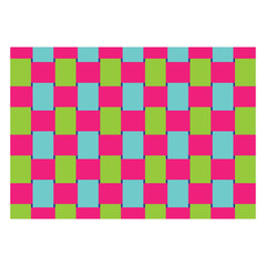 Geometric checkered colorful  seamless pattern in pastel vector Background