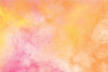 Fototapeta premium Colorful watercolor backgrounds pastel color for business card, invitation, wedding, poster or flyer template. Watercolor modern vector design elements. Abstract pink texture yellow watercolor