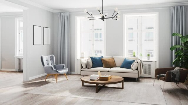 Scandinavian Style Modern Living Room