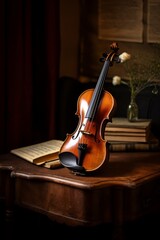 Sounds of the past: violin in retro style