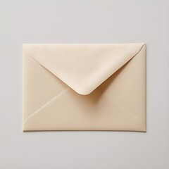 Envelope on light colored canvas.
