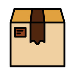 Box Bundle Cargo Filled Outline Icon