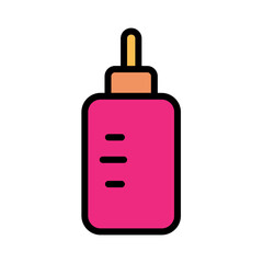 Bottle Milk Dot Filled Outline Icon