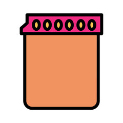 Container Food Box Lunch Filled Outline Icon