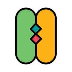 Peace Roselution Serenity Filled Outline Icon