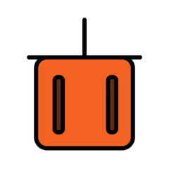 Bin Delete Garbage Filled Outline Icon