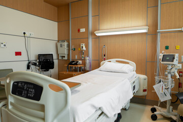 Hospital. A dedicated patient room.