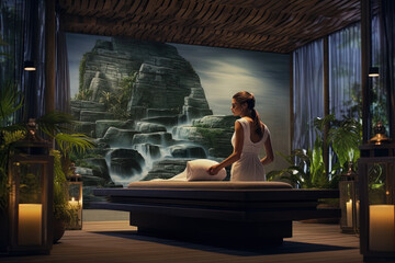 Obraz na płótnie Canvas Pure Entspannung: Wohlfühlmassage im luxuriösen Spa