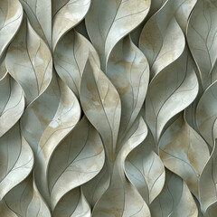 white abstract waves Pattern Tile for seamless backgrounds and for filling surfaces, ai generated