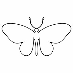 Butterfly drawing for decoration and holiday.