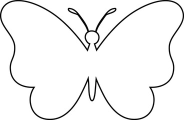 Butterfly drawing for decoration and holiday.