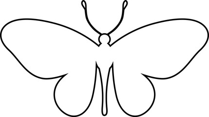 Butterfly drawing for decoration and holiday.