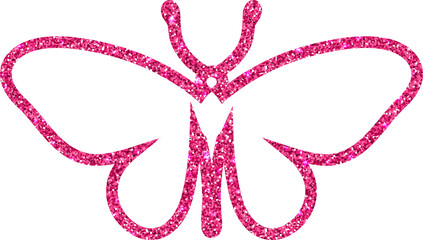 Pink butterfly for decoration and celebration.