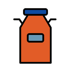Milk Tank Village Filled Outline Icon