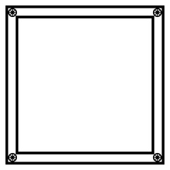 Graphic black border, frame, shape