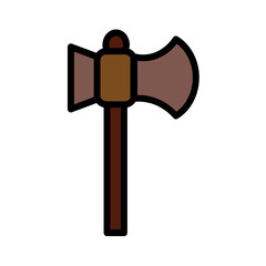 Axe Hand War Filled Outline Icon