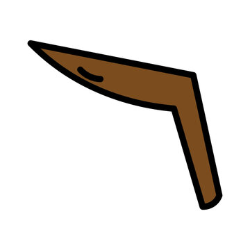 recommend clip art: Boomerang Weapons Weapon Filled Outline Icon