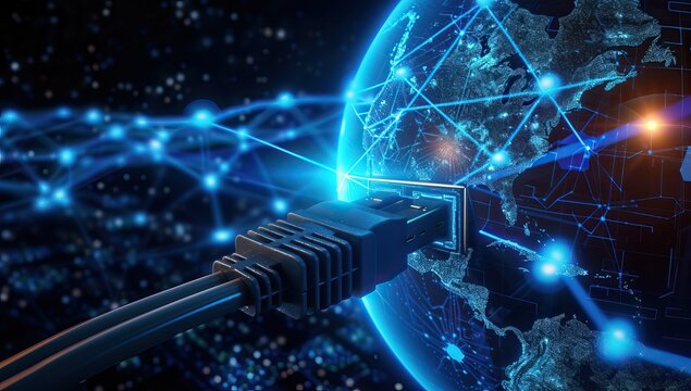 Global network connection and data exchanges over the world