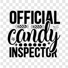 official candy inspector SVG design.